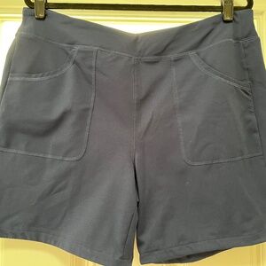 Lands End Active Moisture Wicking Short, Black, Size XL.